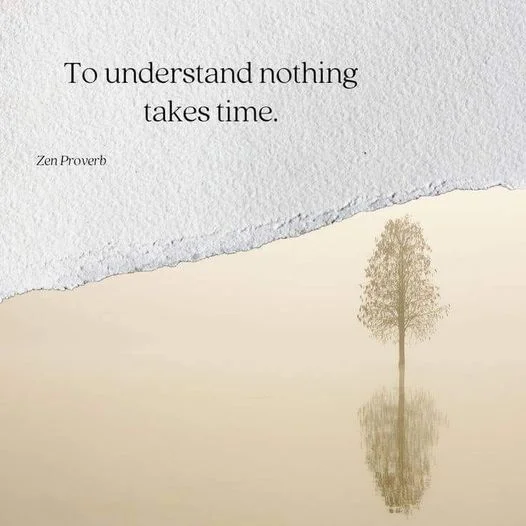 nothing takes time